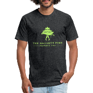 The Naughty Pine - Fitted Cotton/Poly T-Shirt by Next Level