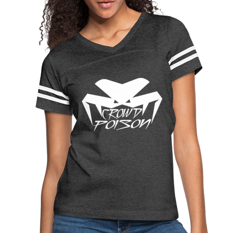 Crowd Poison Logo White - Women’s Vintage Sport T-Shirt