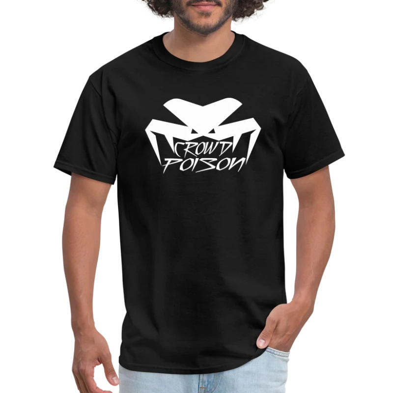 Crowd Poison Logo White - Men's T-Shirt