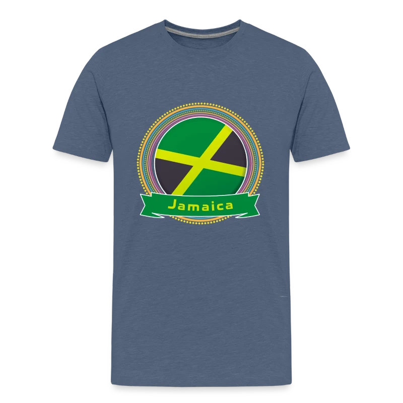 Jamaica Happy Holi Color Framed Jamaica Flag Banne - Kids' Premium T-Shirt