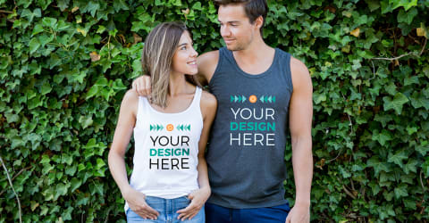 custom tank top for men Kleding Gender-neutrale kleding volwassenen Tops & T-shirts Tanktops personalized this premium tank top with your logo photo for any events design 