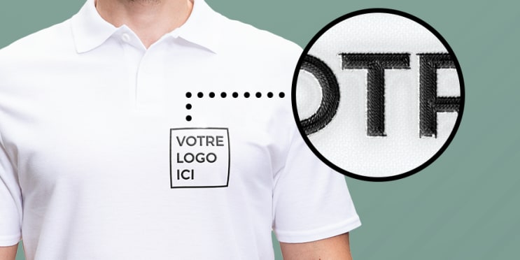 Polo avec une broderie personnalisée
