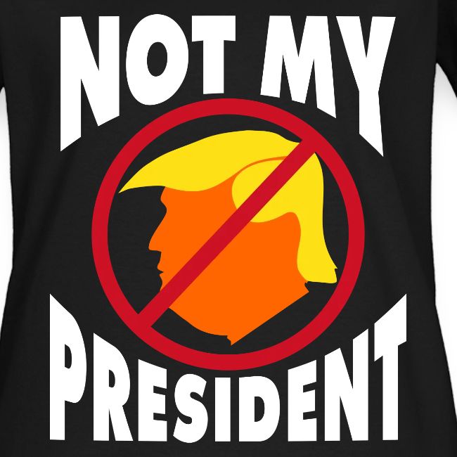 Ethos Wear Design and Apparel | Trump Not My President womens black t ...