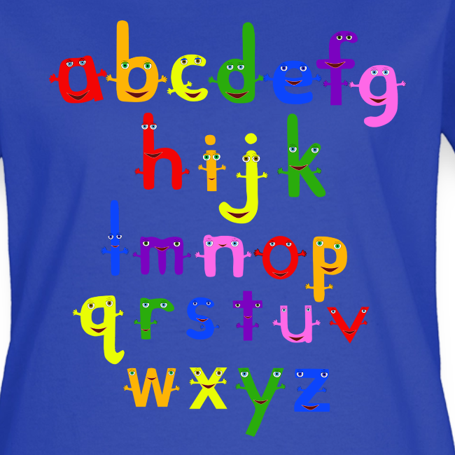 KidsTV123 The Alphabet Womens T Shirt KidsTV123 The Alphabet Womens T Shirt