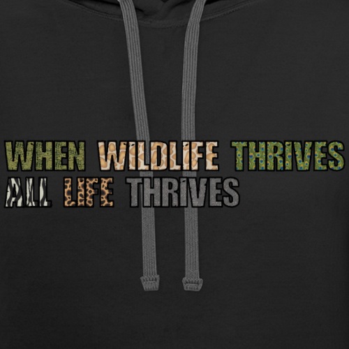 All Life Thrives - Unisex Contrast Hoodie