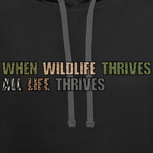 All Life Thrives - Unisex Contrast Hoodie