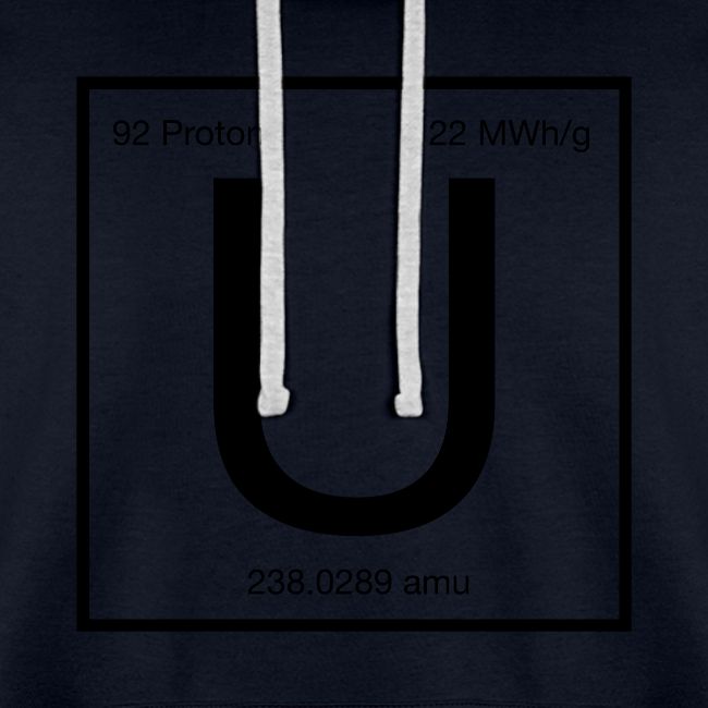 Uranium. Double-sided design. Black text.