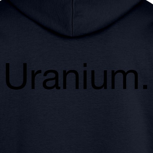 Uranium. Double-sided design. Black text.
