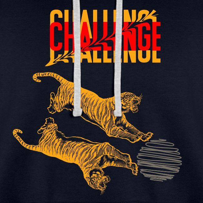 Double tiger fashion, jungle feline animals.