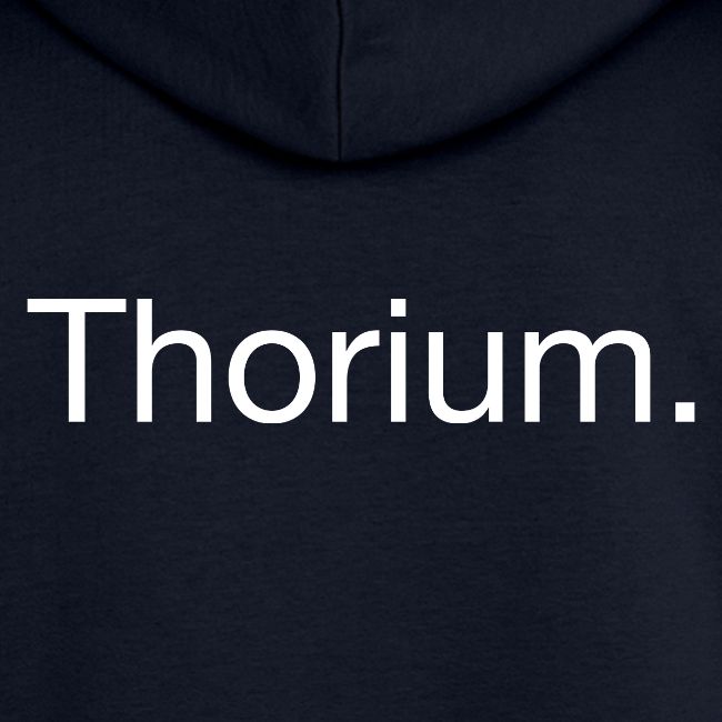 Thorium. Double-sided design. White text.