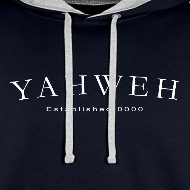 Yahweh Established 0000 in white
