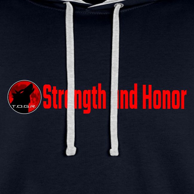Strength and Honor - Red Letters
