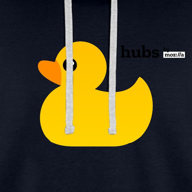 Hubs by Mozilla Duck with wordmark