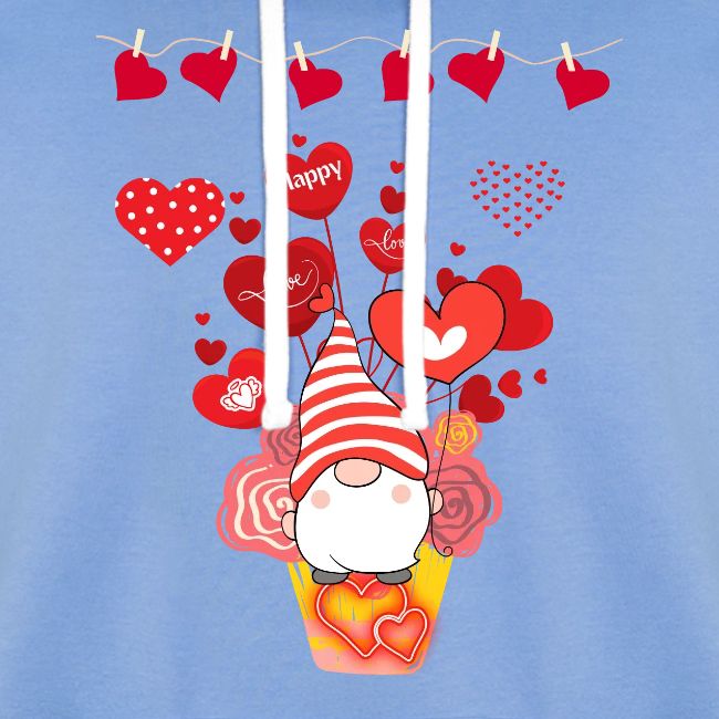 Design wrapped in love hearts, vibrating in love.