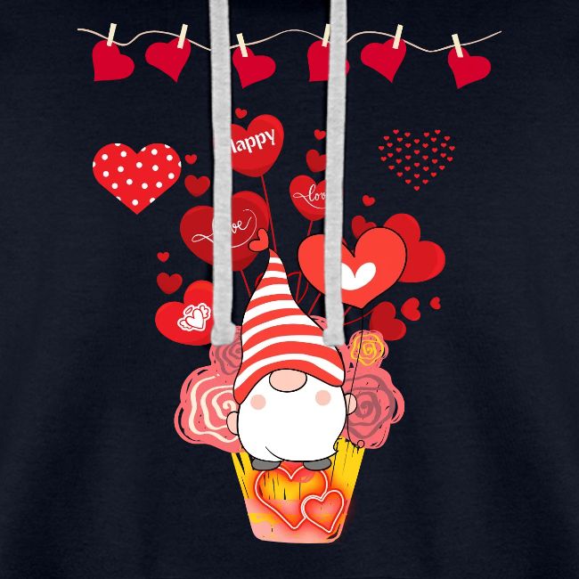 Design wrapped in love hearts, vibrating in love.