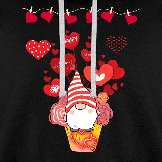 Design wrapped in love hearts, vibrating in love.
