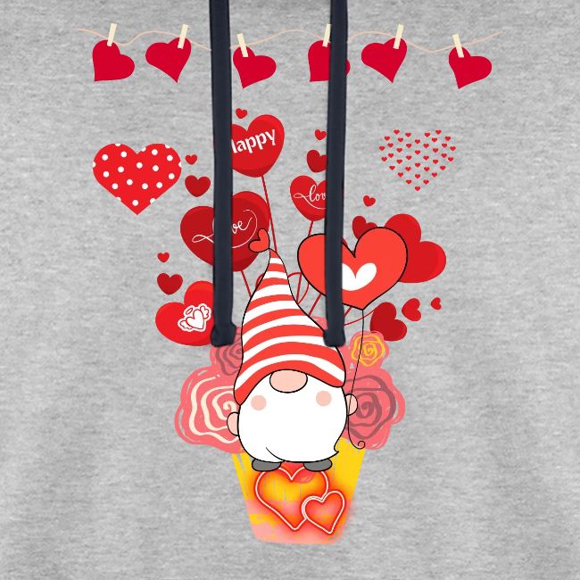 Design wrapped in love hearts, vibrating in love.