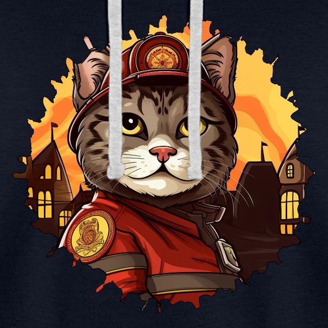 Firefighter cat