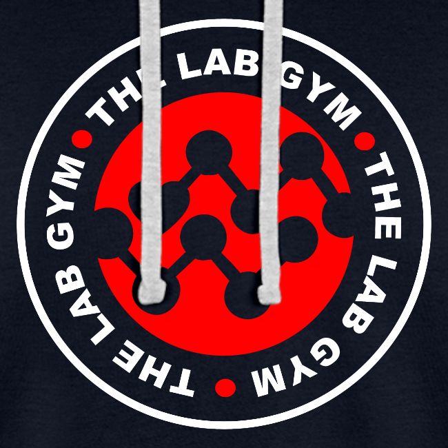 The Lab Circle Logo with heart White