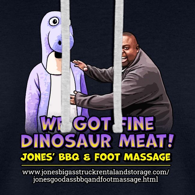 Dinosaur Meat design - Jones BBQ & Foot Massage