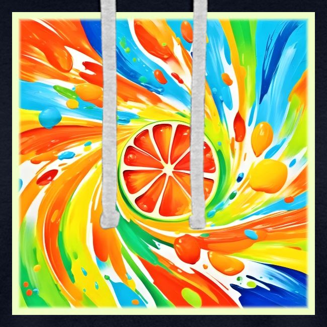 Citrus swirling Splash Design