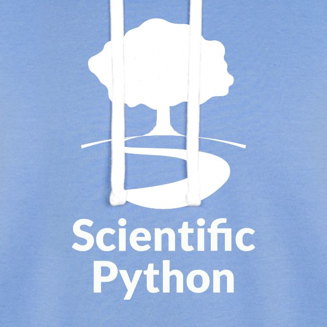 scientific python white logo