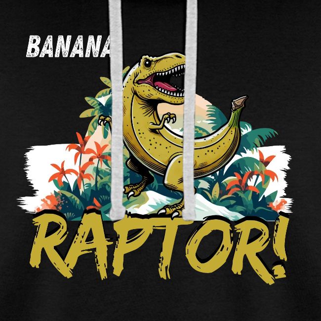 Funny Banana Raptor T-Rex Design