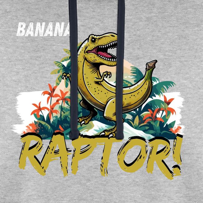Funny Banana Raptor T-Rex Design