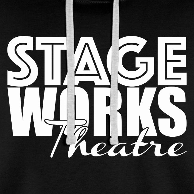 Stageworks Theatre Logo White Stacked