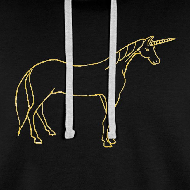 unicorn gold outline
