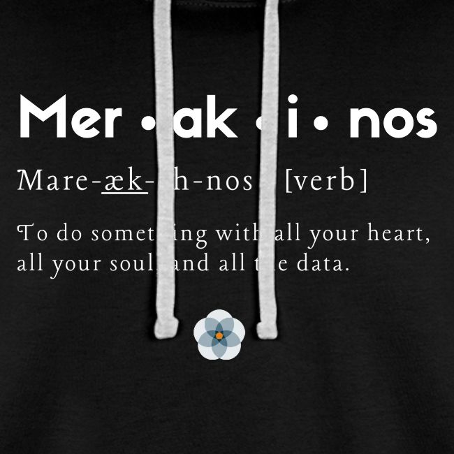 Merakinos definition with logo dark