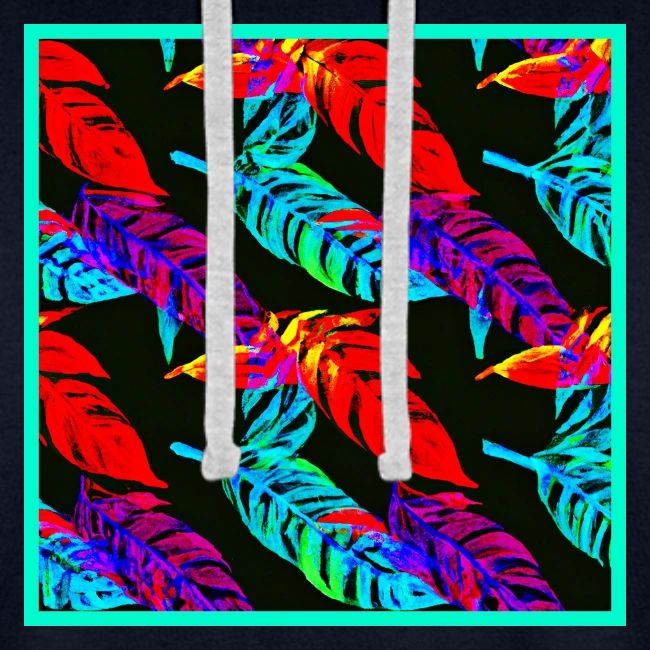 Neon Luminous Foliage Elegance