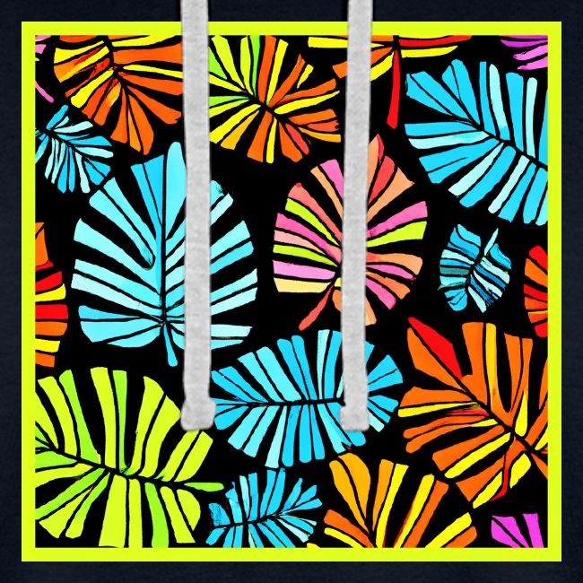 Vibrant Foliage Radiance Neon Elegance