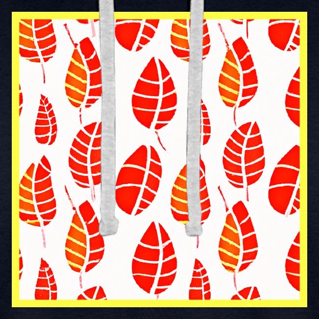 Elegant Leaf Art Neon Aesthetics
