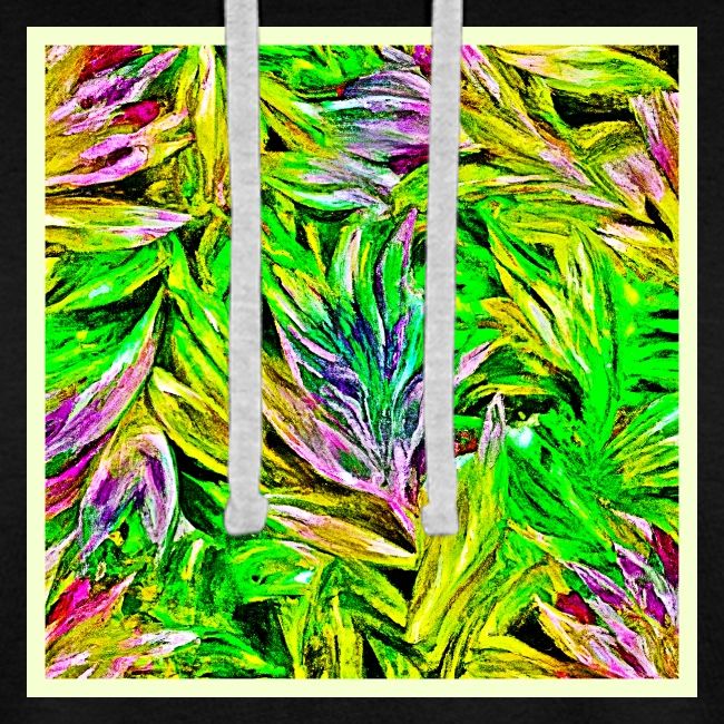 Vibrant Plant Strokes Design