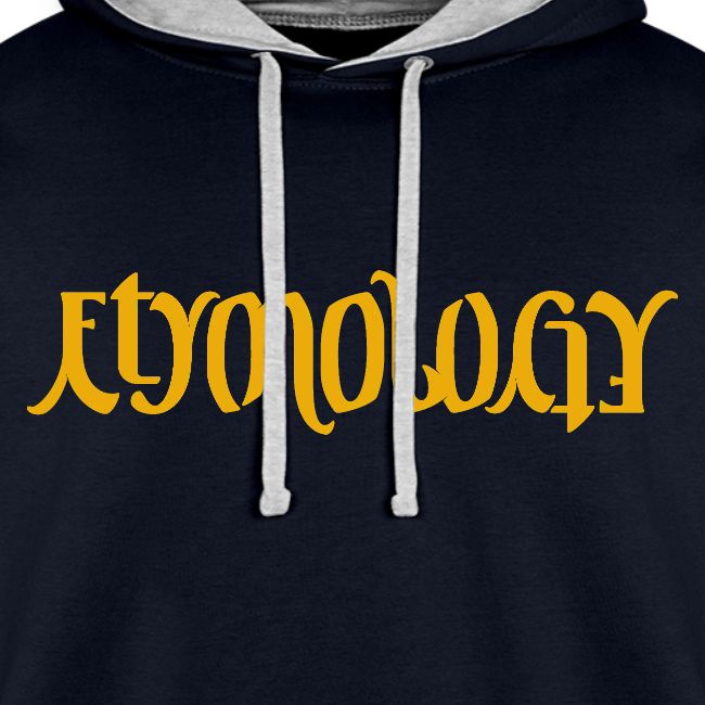 Yellow Etymology Ambigram