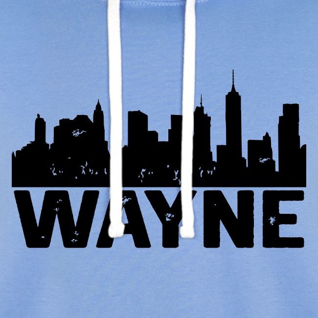Wayne Skyline Black Wayne Michigan MI City Design