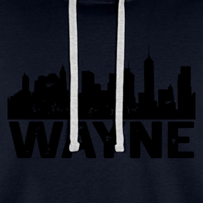 Wayne Skyline Black Wayne Michigan MI City Design