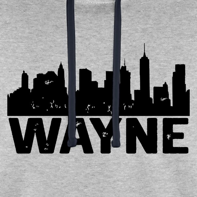 Wayne Skyline Black Wayne Michigan MI City Design