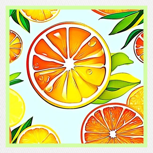 Orange Slice: Citrus Art