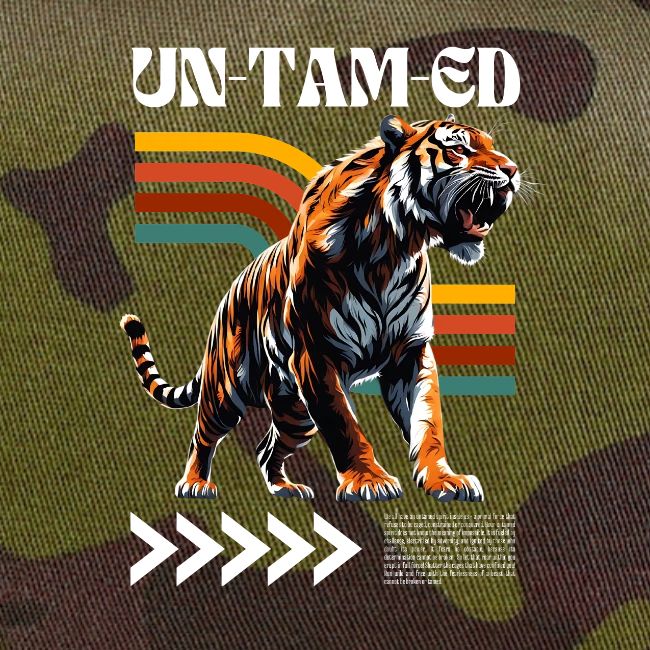 Unleash Your Wild Side: Fierce Tiger Print Design