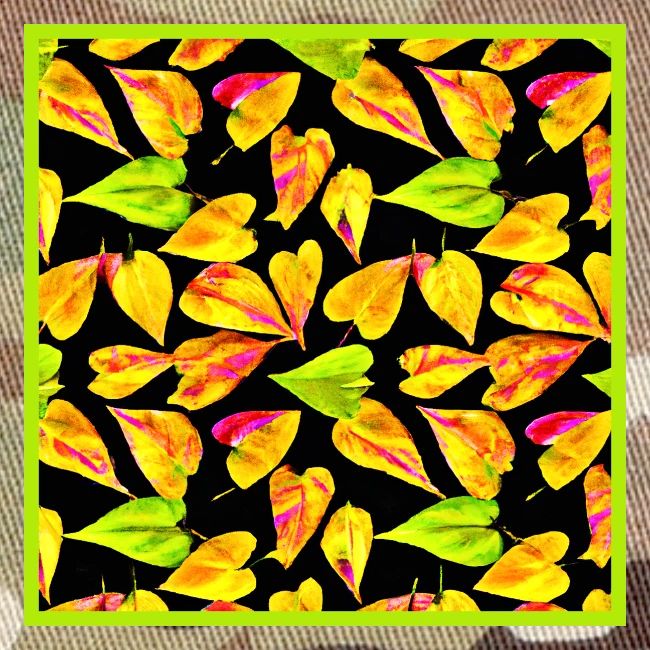 Neon Leaf Art Elegance