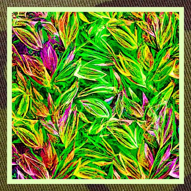 Textured Leaf Garden Art