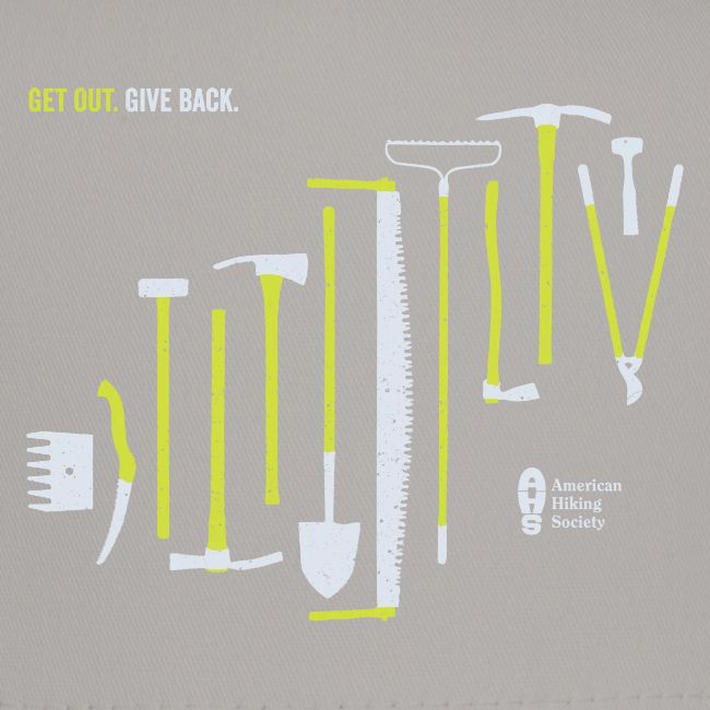 Get Out. Give Back. Trail Tool Arrangement