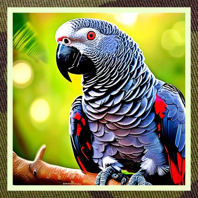 Talking African Grey Parrot
