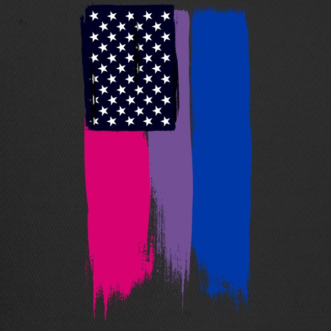 Bisexual Painted Stars and Stripes