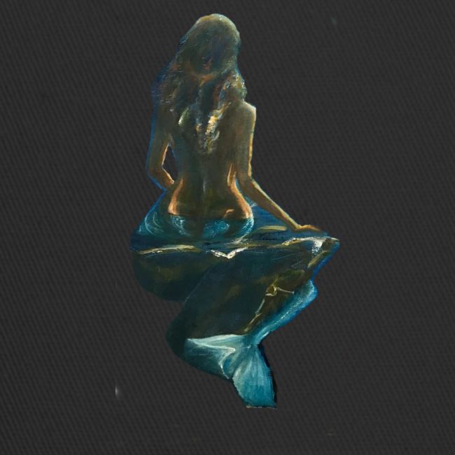 Midnight Mermaid on a rock