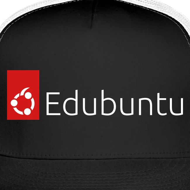 Edubuntu Logo 2023 - White