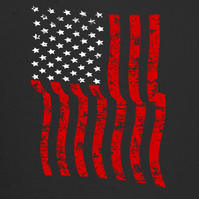 Vintage Waving USA Flag Patriotic T-Shirts Design