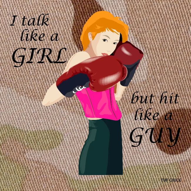 Blonde - I talk like a girl but hit like a guy